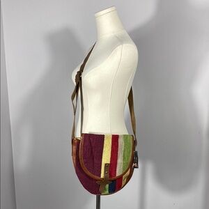 Anthropologie Raj Striped Multicolor Crossbody Bag
